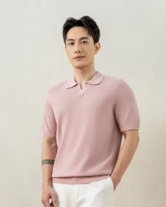 áo polo vải cotton dệt kim