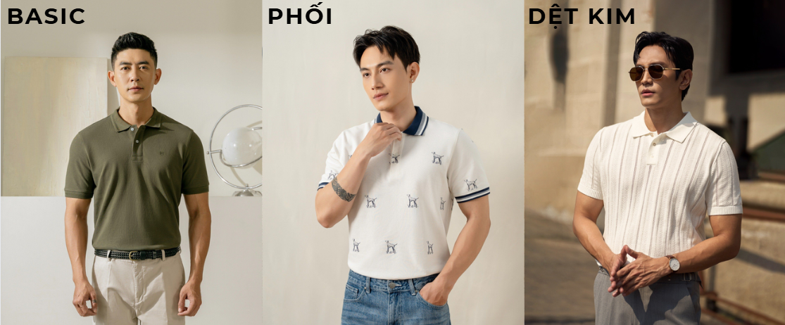 các kiểu áo polo