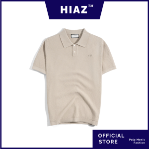 Áo Thun Polo Dệt Kim Cao Cấp Màu Be SS2 - HiaZ
