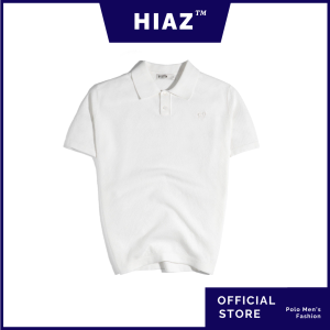 Áo Thun Polo Dệt Kim Cao Cấp Màu Trắng SS2 - HiaZ