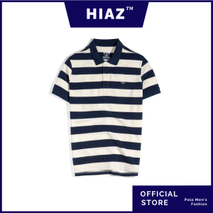 NAVY STRIPES FOX POLO