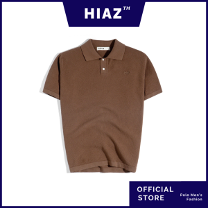 Áo Thun Polo Dệt Kim Cao Cấp Màu Nâu SS2 - HiaZ