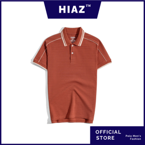 Áo Thun Polo Nam By Cotton Gân Cam Gạch Viền Vai